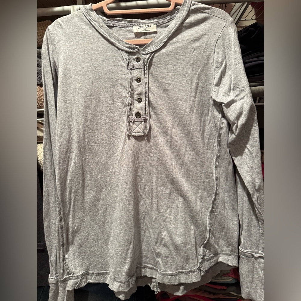 Zenana Henley Shirt